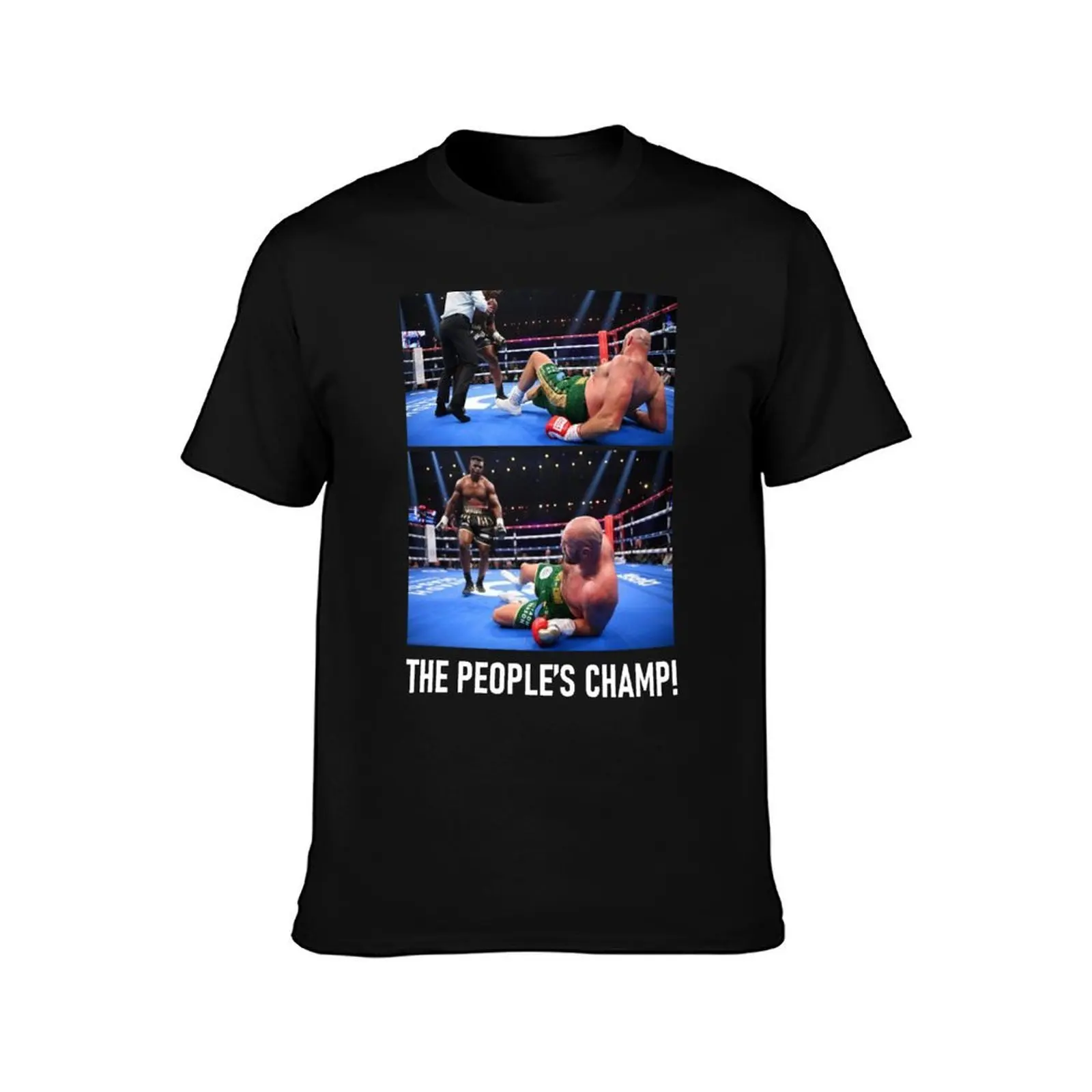 Tyson Fury v Francis Ngannou: knock down The people's champ! Men T Shirt t shirts designer