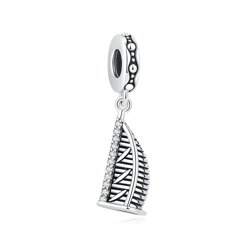 Original 925 Sterling Silber Charms Liebes-Reisekoffer London Bus Anhänger Perlen Passend für Armbänder Halsketten Schmuck für Frauen