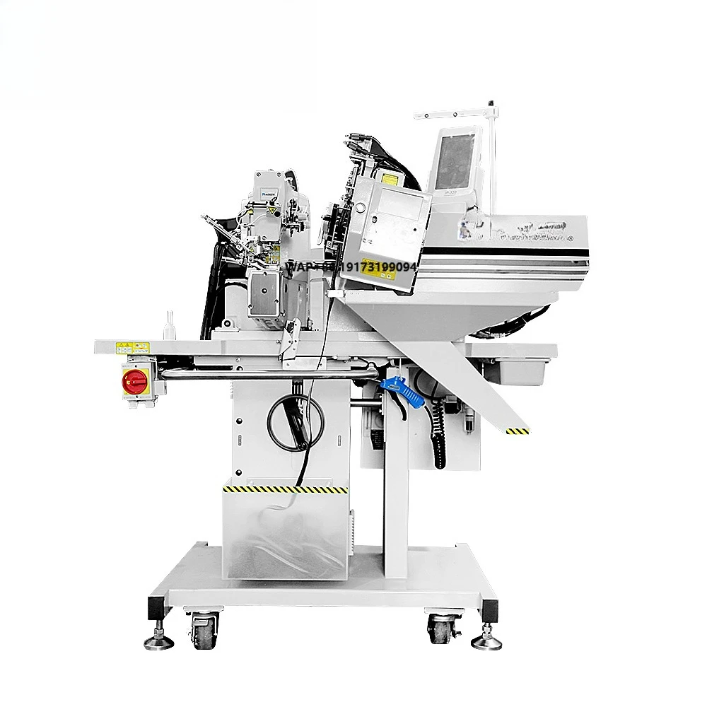 ROSEW GC254L-ZD Manual Double Lock Belt-loop Attaching Sewing Machine Metal Iron Construction Computerized Motor
