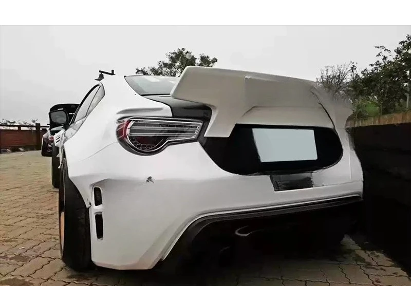 

Suitable For Toyota GT86 Subaru BRZ Carbon Fiber Tail Rocket Rabbit Second Generation Fixed Wind Wing Decorative Auto Parts