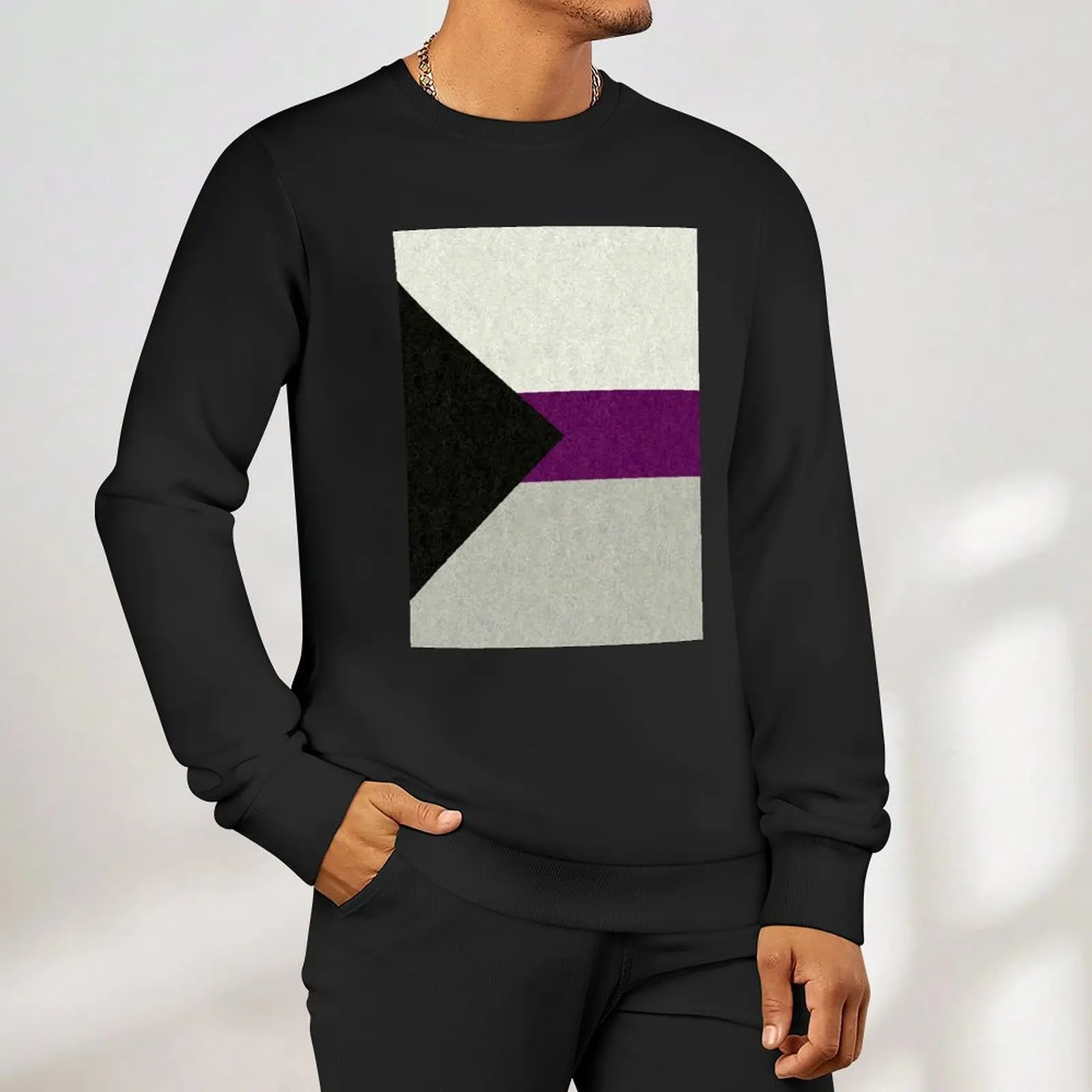Demisexual Pride Flag خلفية ملونة البلوز الرجال مصمم ملابس الرجال الشتاء سترة بلوزة بلوزات