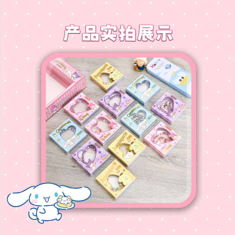 Autêntico nicho fresco sanrio cinnamoroll pulseira genuína frisada personalizado ins-estilo pulseira presente do estudante