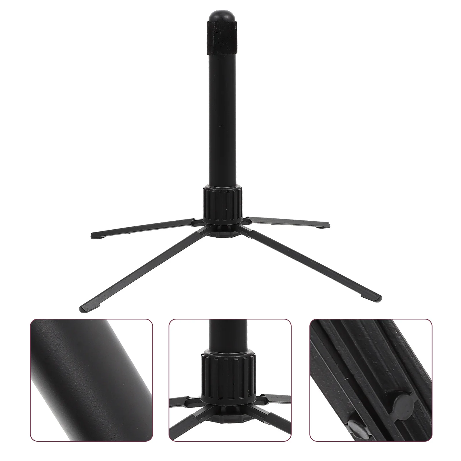 1Pcs Durable Foldable Flute Holder Portable Clarinet Stand Four-Legged Stable Instrument Holder Portable Flute Stand
