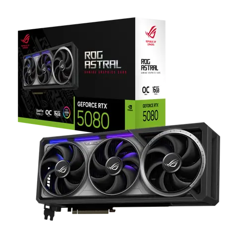 2025 New Release ROG Astral GeForce RTX 5080 16GB OC GDDR7 Gaming Graphics Card GPU AI Computing Video Cards for Gaming PC