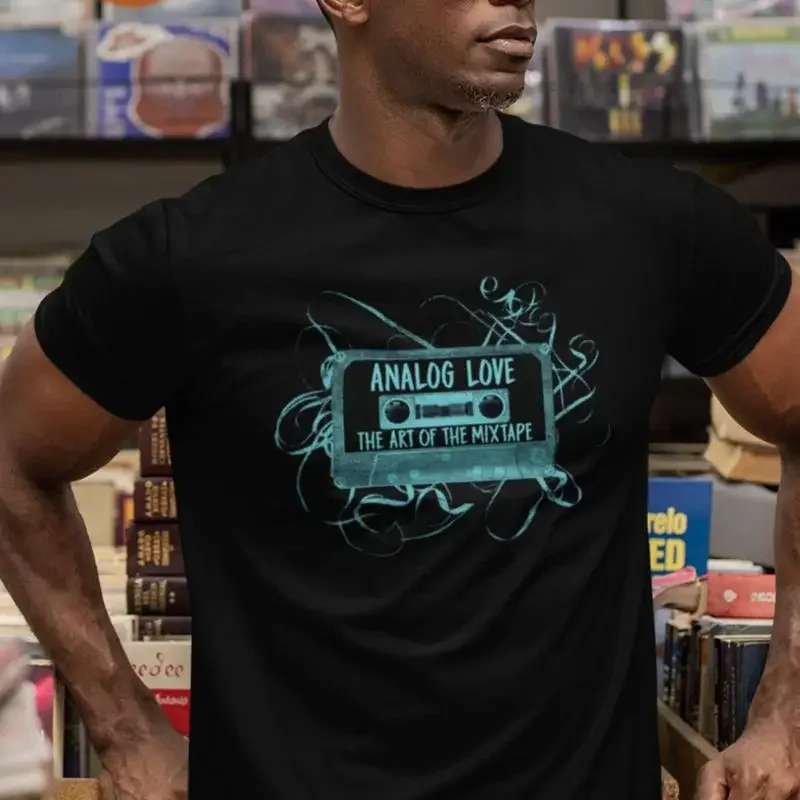 Copy of Analog Love T Shirt The Art Mix Tape Shirthirt Officially Licensed Documentary black