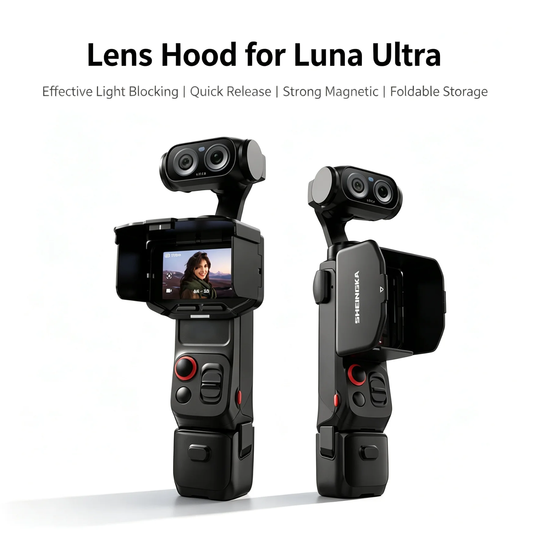 For Insta360 Luna Ultra Camera Lens Sun Hood Anti-scratch Cap For INSTA 360 LUNA ULTRA Sunshade Protective Cover Accessories Kit
