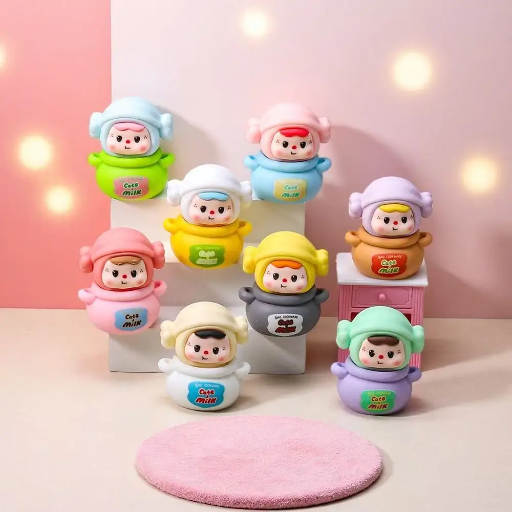 

Смола мультфильм мини-молочная банка DIY ювелирный брелок кукла настольное украшение игрушка для детей дом игра в подарок