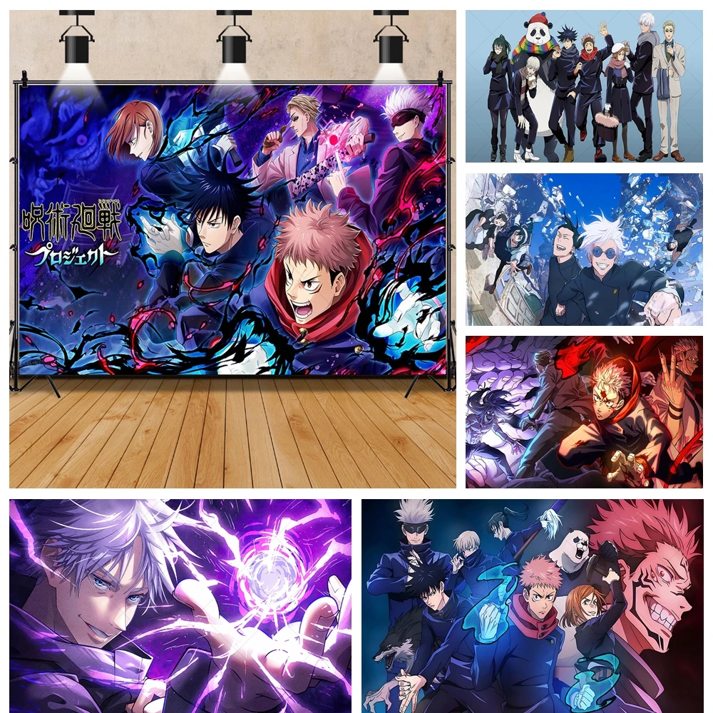 

Spell Return Hot-Blooded Anime Cool Boy Adult Kid Gifts Birthday Party Backdrop Custom Decor Photography Studio Props Background