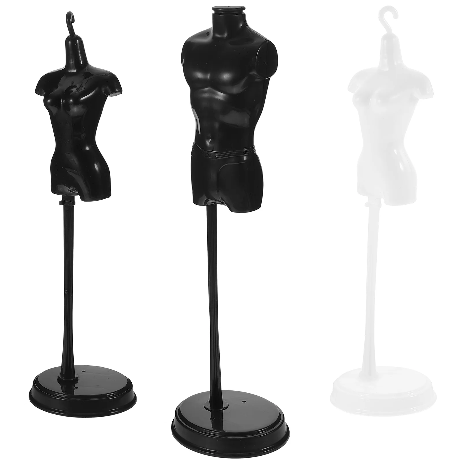 

3 Pcs Model Stand Mannequin Clothes Hanger Wedding Guest Dress Abs Display