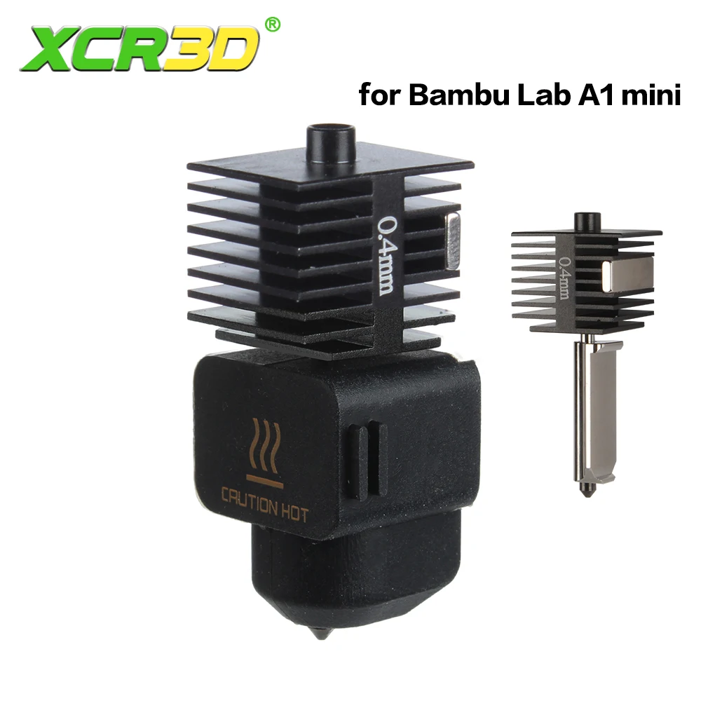 

3D Printer Parts 0.2/0.4/0.6/0.8mm for Bambu Lab A1 mini Hotend Kit Replace Hot End Hardened Steel Nozzle For Bambulab A1 Bamboo