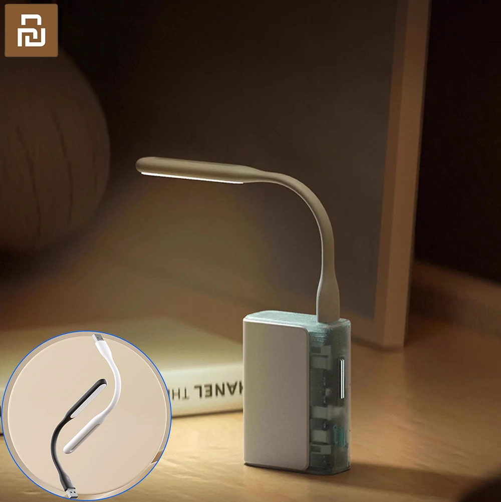 Xiaomi Youpin USB LED Light 5 Levels Brightness 5V 1.2W Portable Energy-saving LED Lamp with Adjustable Arm For Power Bank PC