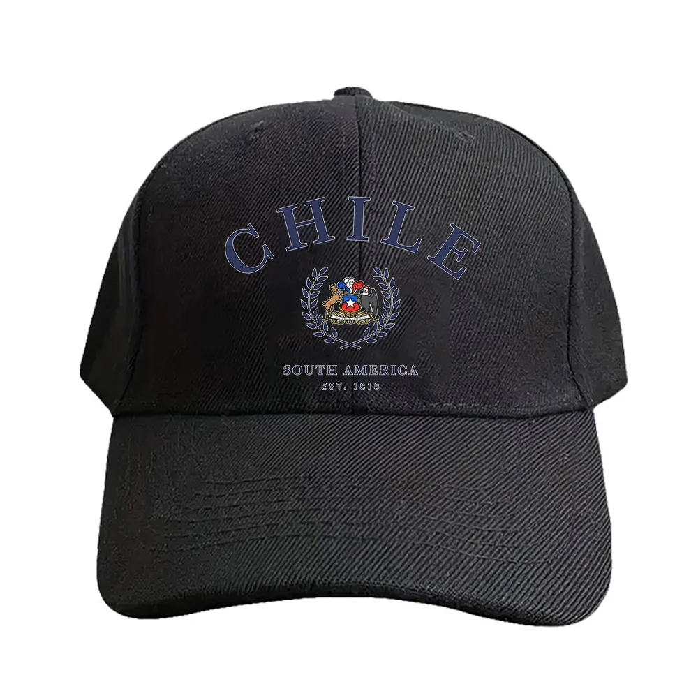 Chile South America Chilean Cap Summer Woman Man Baseball Cap Adjustable with Curved Brim Duckbill Cap Protection Sun Hats