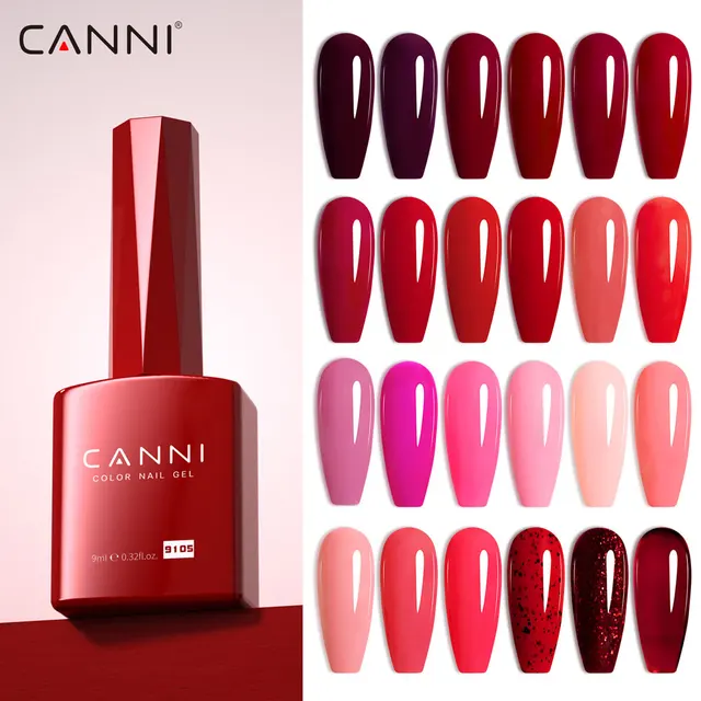 Canni unha gel polonês hema livre tpo livre inverno unhas grande cobertura cor de natal embeber fora uv led semi permanente