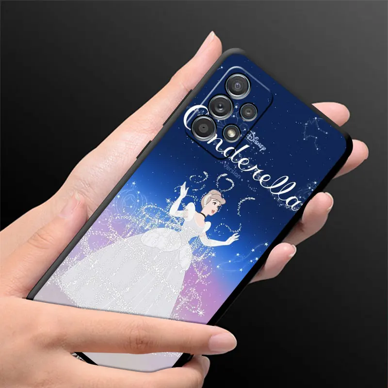 Case For Samsung Galaxy A52 A53 A54 A12 A13 A51 A14 A23 A24 A34 A71 A22 A32 A31 A72 A73 A41 Phone Cover Cinderella Girl Disney