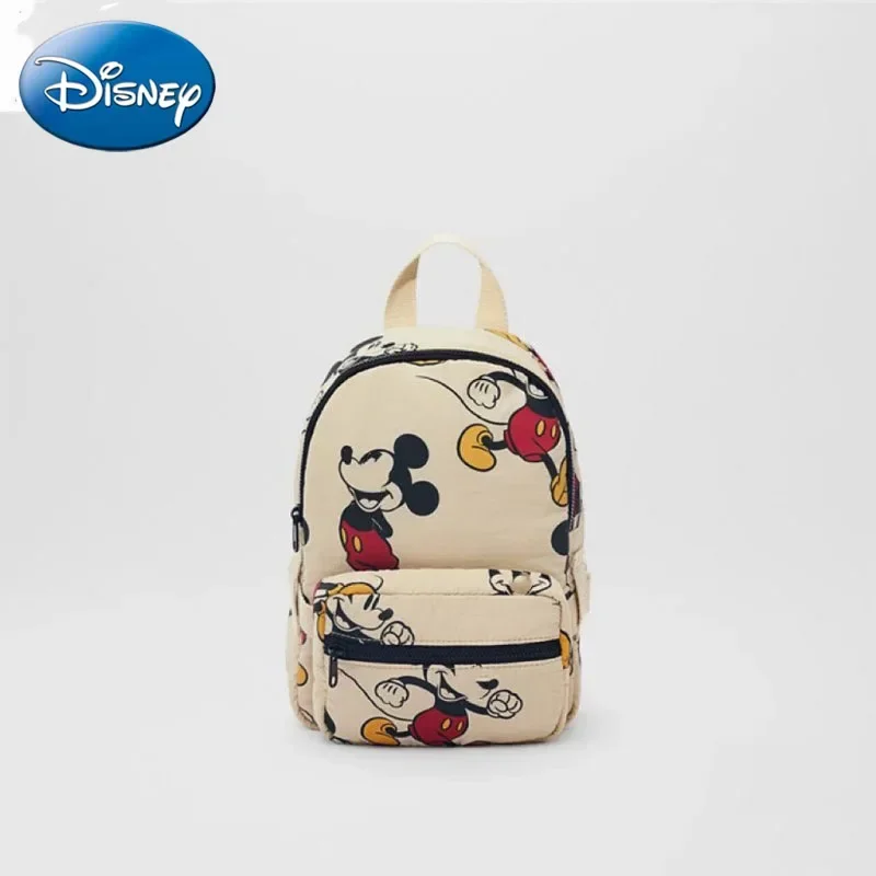 Bolsa escolar padrão mouse mickey disney para crianças, estampa bonito mickey, mochila leve, grande capacidade, disney, nova, elegante