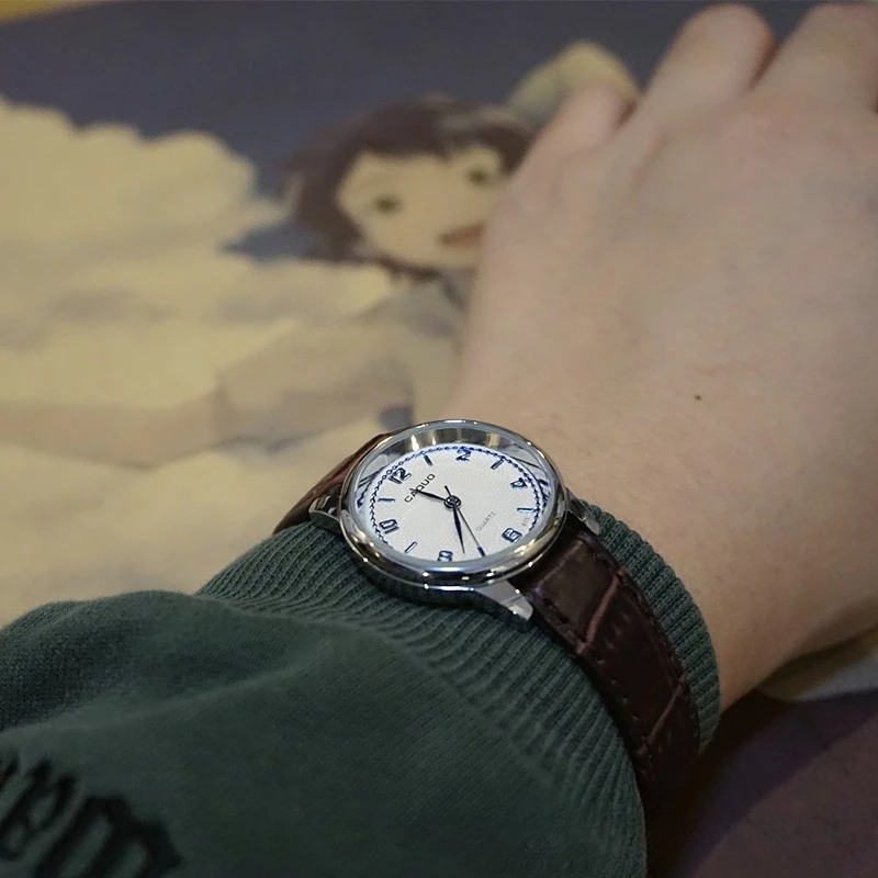 럭셔리 브랜드 애호가 쿼츠 시계, 러브 위트니스 타임 시계, 여성 패션, 캐주얼 가죽 스트랩, 방수 손목시계