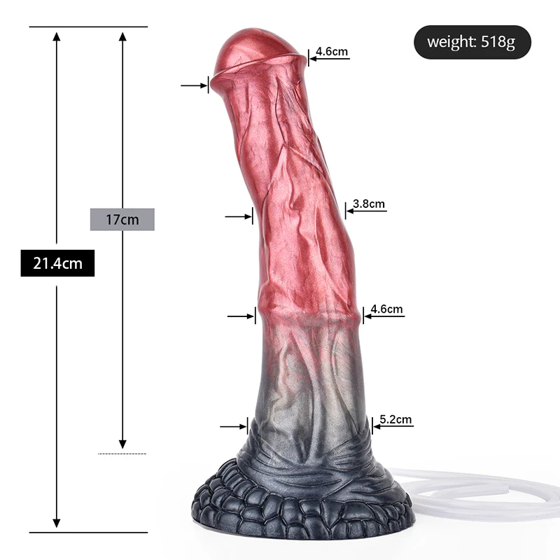 21.4*5.2cm Large Horse Dildo Spray Penis Animal Dick Women Pussy Anal Masturbator Adult Sex Toys for Female Vagina Gay Sexshop