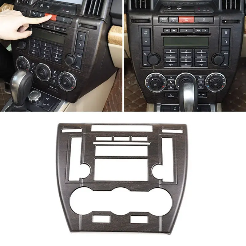 For Land Rover Freelander 2 2007 - 2012 Car Center Console Air Condition CD MENU Mode Control Panel Frame Protective Cover Trim 