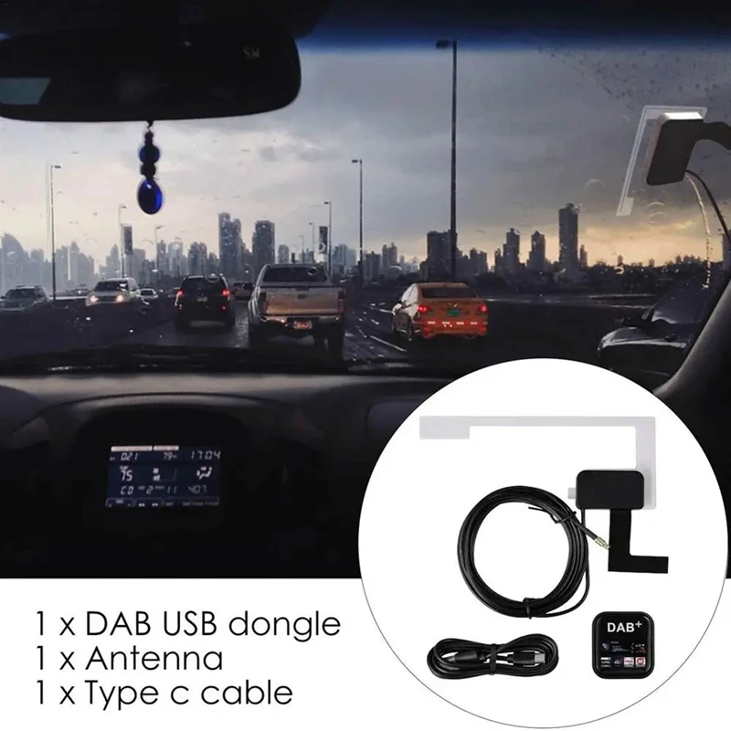 DAB + USB Android Car Radio Tuner Window Antenna Navigation APP Control Kit Universal DAB USB Dongle Digital Easy To Use