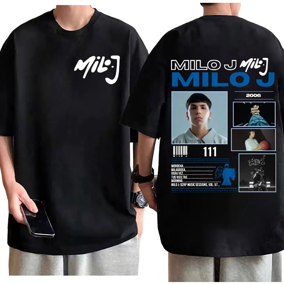 

Rapper Milo J Tour Merch T Shirt Men's Women's Hip Hop Fashion Short Sleeve T Shirts Summer High Quality Cotton Clothing T-shirt