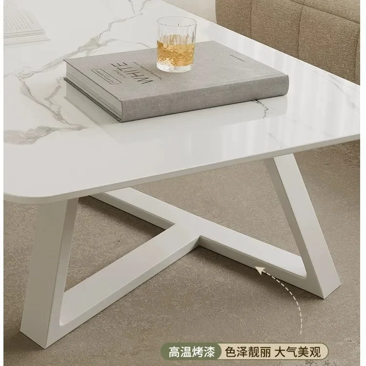 Household low table Modern balcony Square meeting table Commercial tea table Small apartment simple