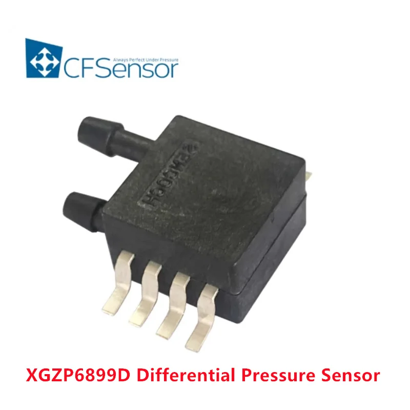 XGZP6899D Differential Pressure Sensor 1kPa Dual Inlet Airway Ventilator Pressure Sensor Air Pressure Flow I2C