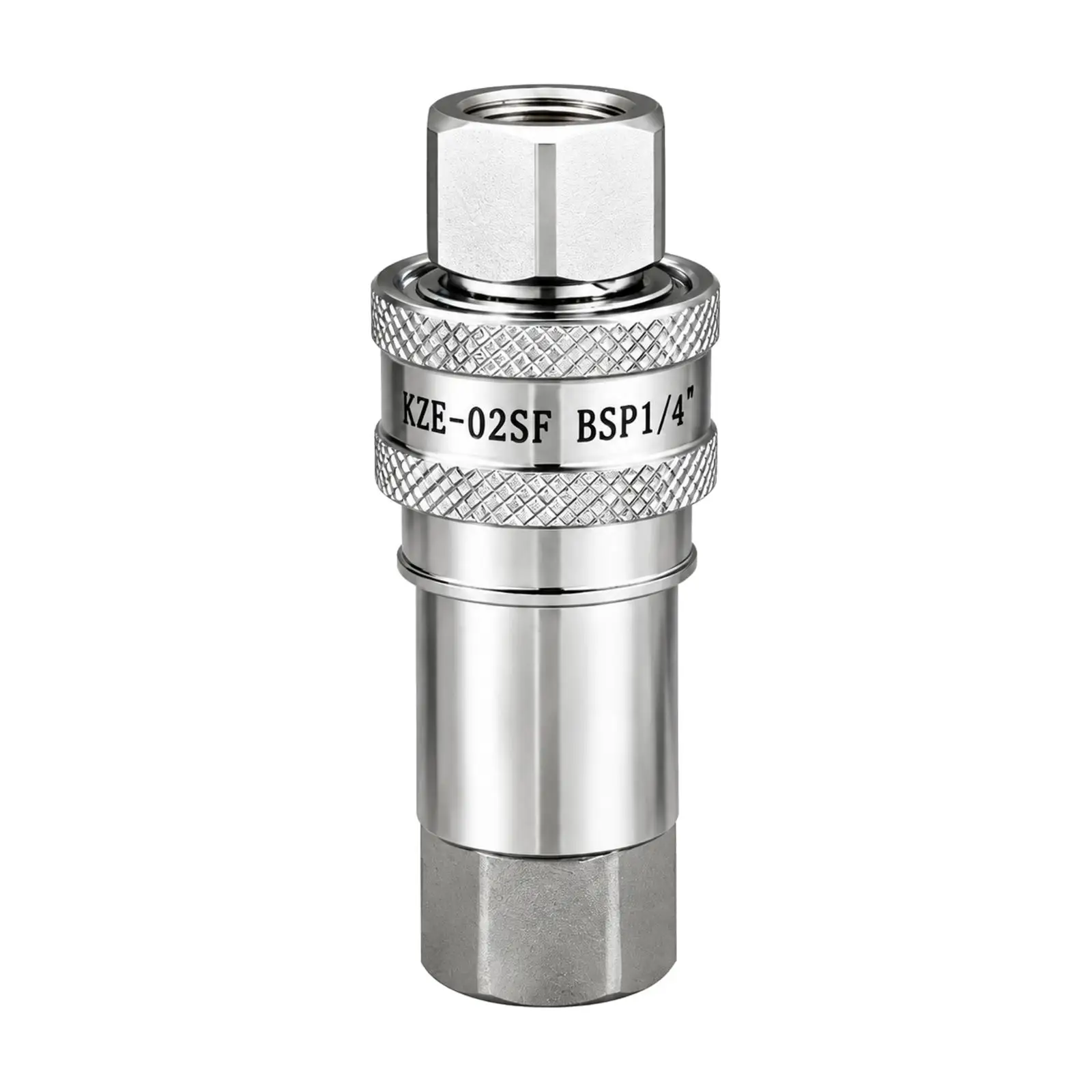 Hydraulic Quick-Connect Coupling Corrosion-Resistant Hydraulic Quick Coupling with Self-Sealing Valve Leak Proof Heavy Duty