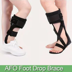 Adjustable AFO Foot Drop Support Brace-Medical Ankle Foot Orthosis-for Men & Women Stroke, MS, Hemiplegia Foot Drop