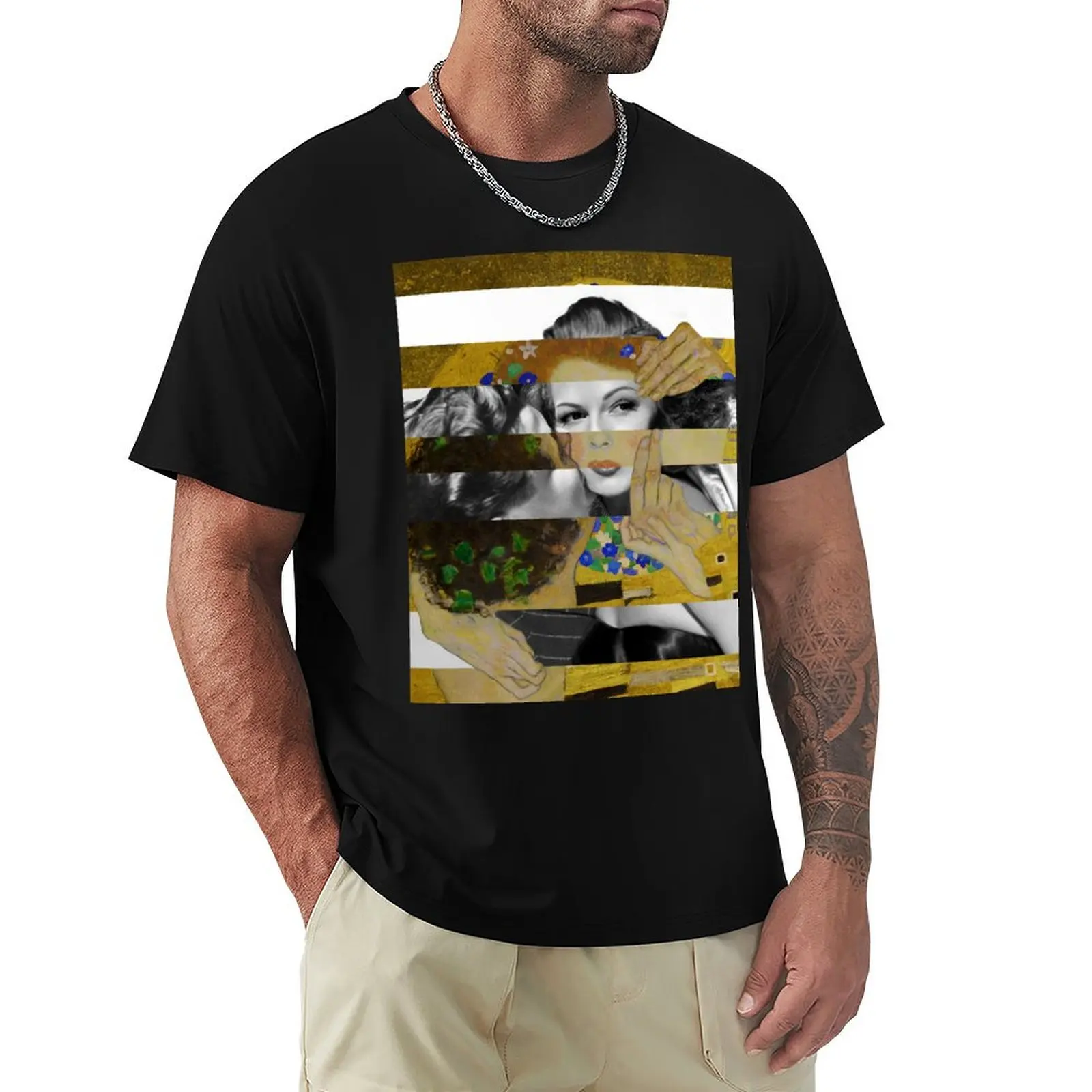 

ARMS AROUND YOU - Pop Retro Collage, Mashup, Pop Art Wall Decoration T-Shirt hippie clothes kawaii clothes men tshirt