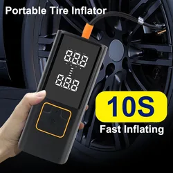 Digital Car Air Compressor Tire Pressure Test Gauge Wireless Inflator for Motorcycle Bicycle Ball 150PSI Portable Air Pump