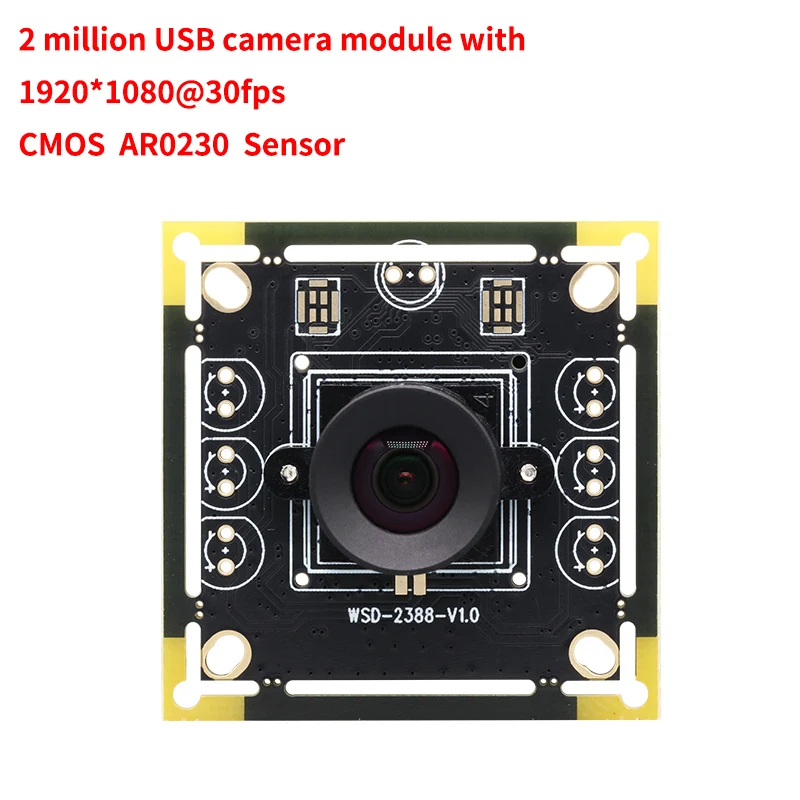 

HD 1080P AR0230 HDR USB Camera Module FF 1920x1080 30fps Drive Free for Face Recognition Product Vision With 1 meter cable