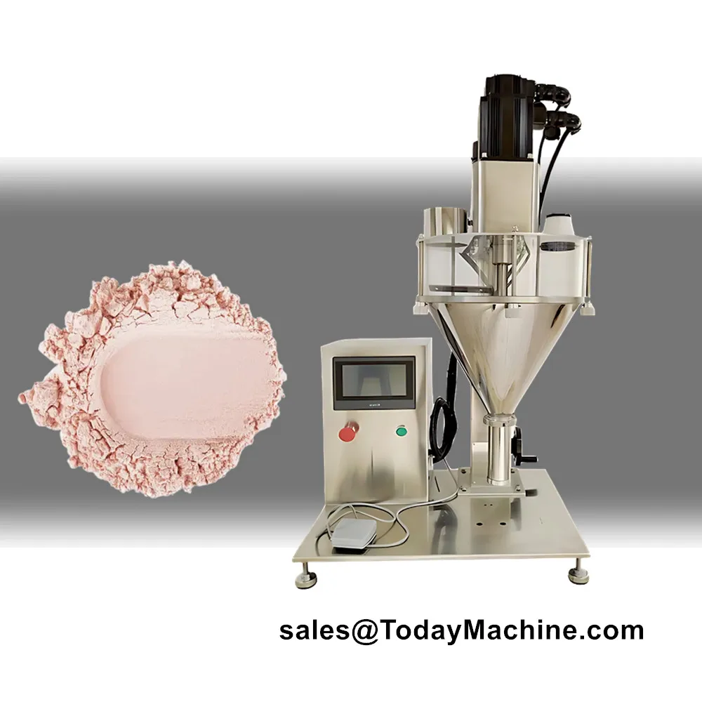 Automatic Spice Coffee Powder Auger Filler Bottle Filling Machine view 5