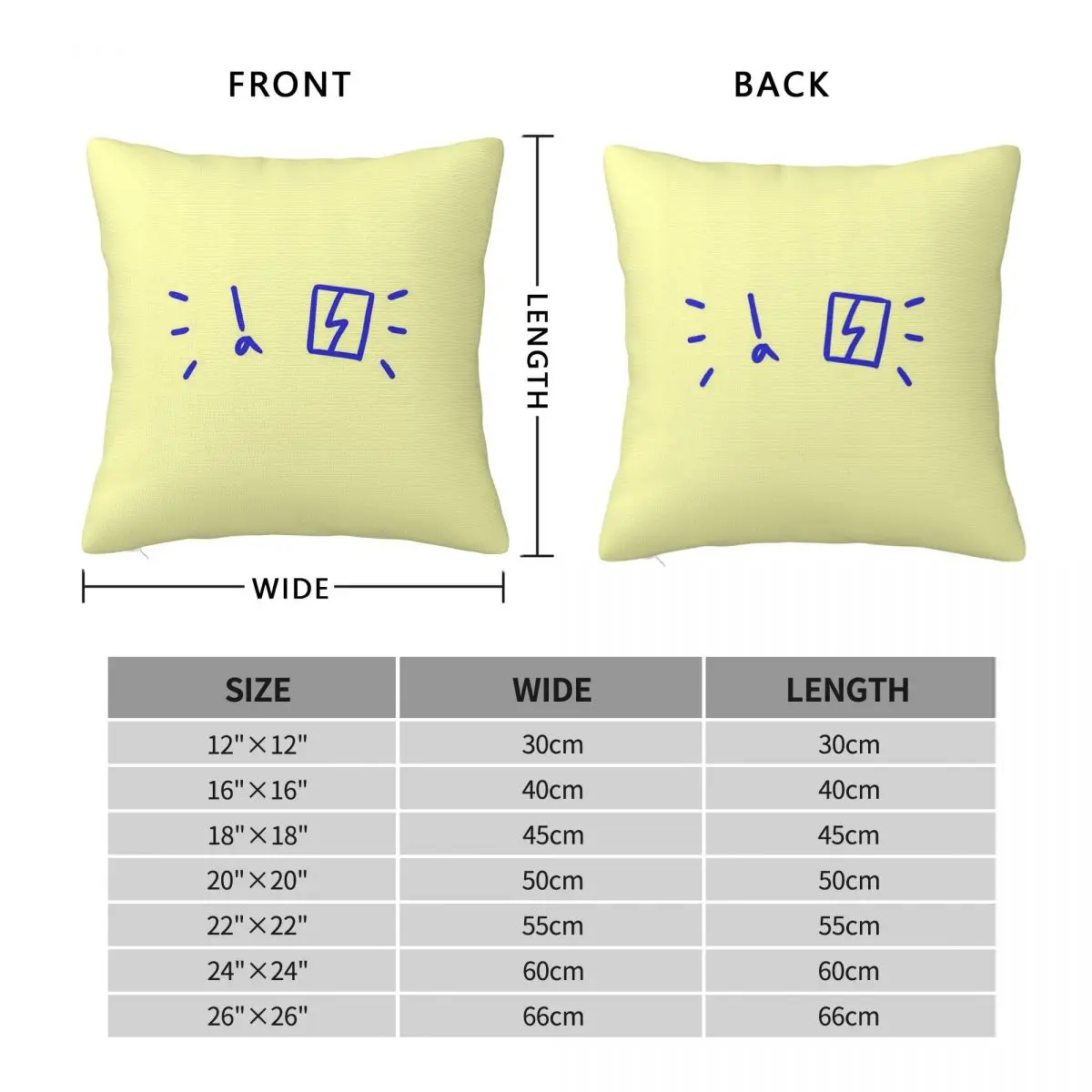 A Pakala Toki Pona Sitelen Pona Square Pillowcase Polyester Linen Velvet Pattern Zip Decorative Sofa Cushion Cover 45x45