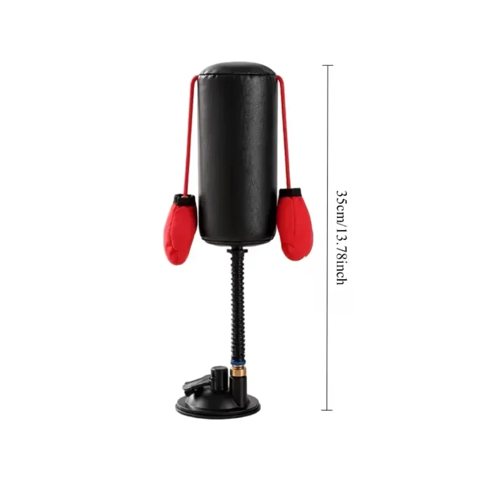 1×Paw Punch Cat Boxing Toy Cat Punching Bag with Boxing Gloves-Interactive Exercise Toy Indoor Play Durable Suction Cup Activity