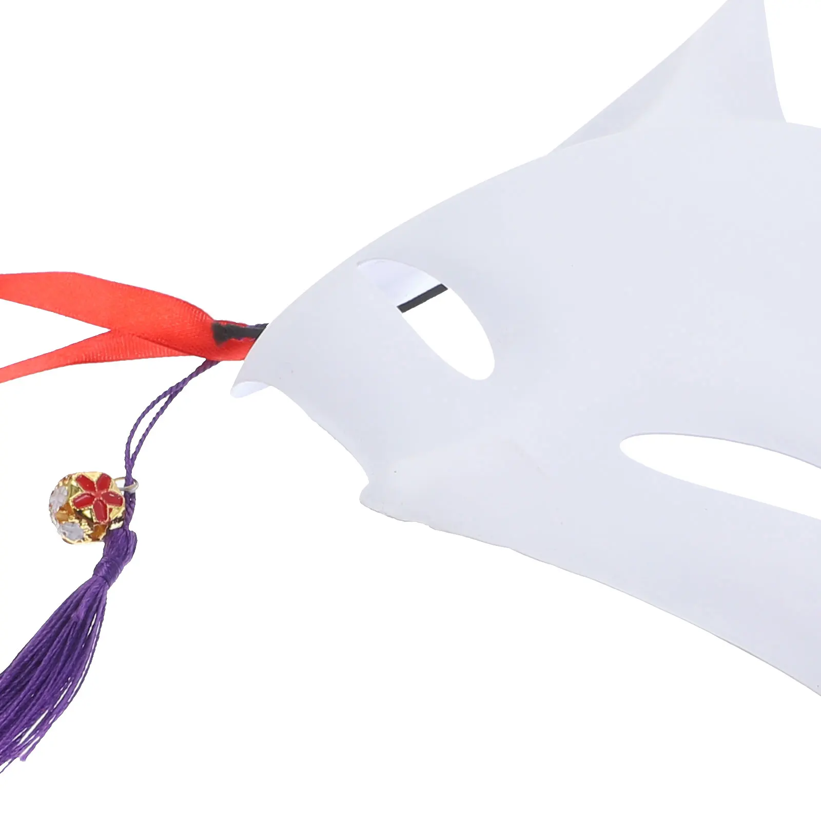 

2 Pcs PVC Mask Creative Paintable Masks Bulk Special Event For Masquerade Party DIY White