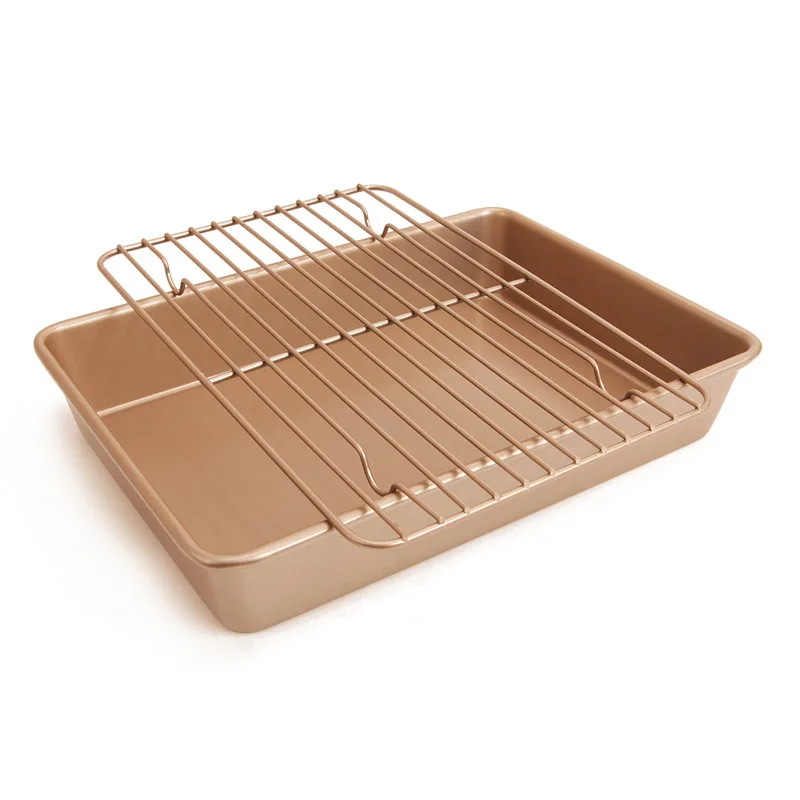 Chef Made 13 Inch Bundt Cake Baking Pan Cooling Rack Deepen Nonstick Baking Dish Combination Bakeware Baking Baking