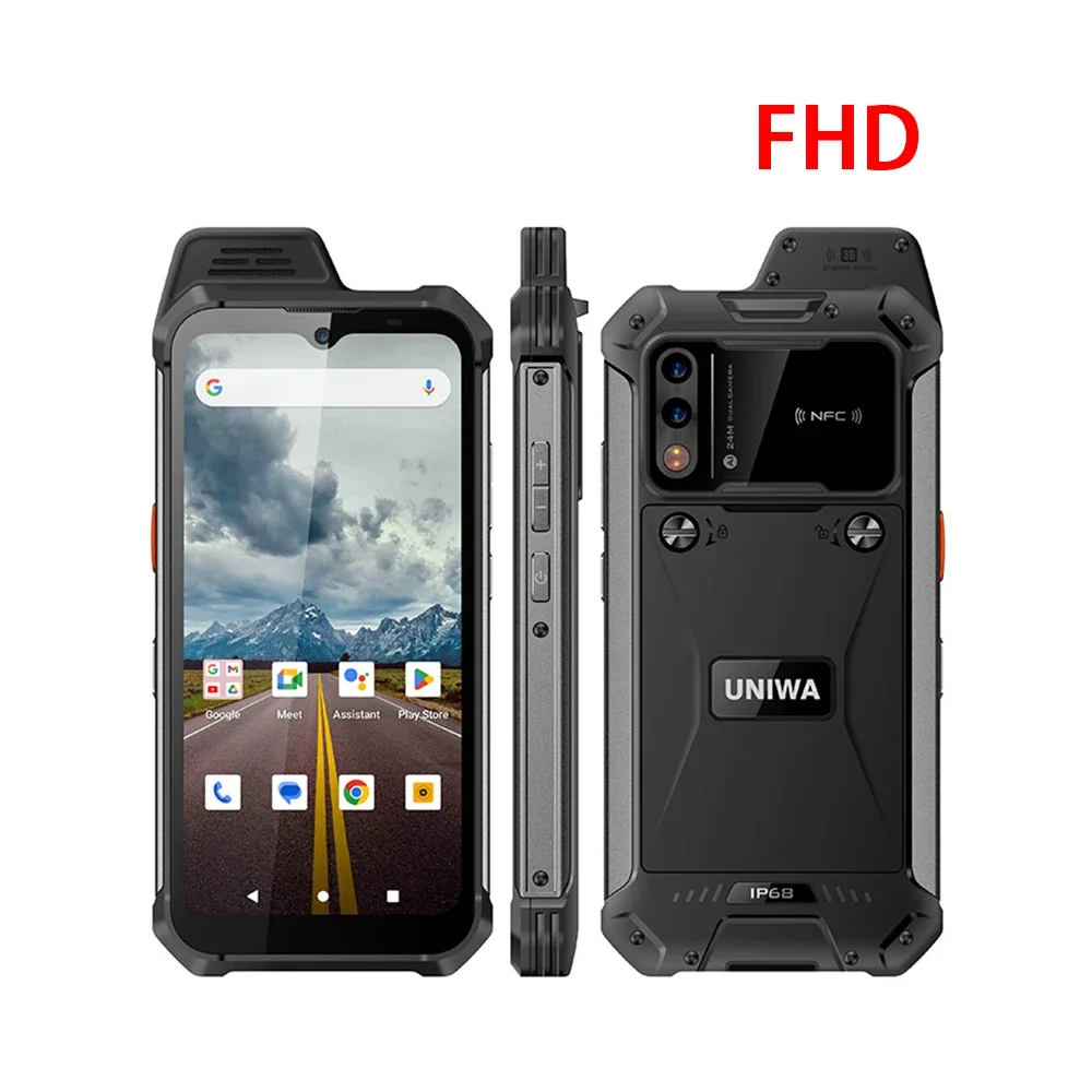 UNIWA W999 ATEX Robuuste Waterdichte Walkie Talkie 8GB + 128GB 6.3 Inch FHD 5000mAh Smartphone Andriod 13 NFC Mobiele Telefoons Helio G99