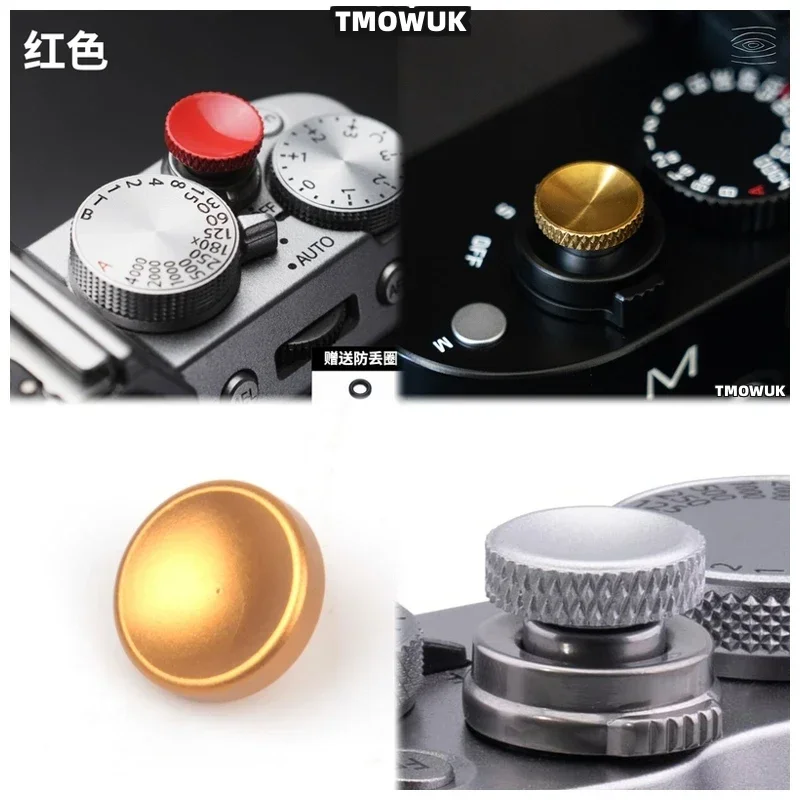 Boutons métalliques robustes pour appareils photo Leica M1 M2 M3 M4 M5 M6 M7 M8 M8.2 M9 Q2 Q3 C-LUX M10, conçus pour une utilisation continue