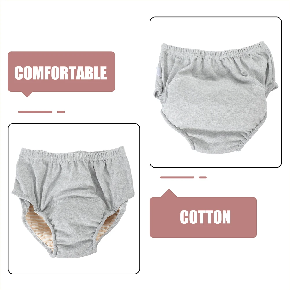 

2pcs Reusable Anti-Leak Adult Diaper Washable Incontinence Underwear For Elderly Women Men Leakproof Urinal Pant