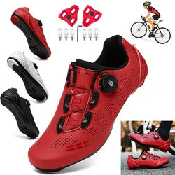 Zapatillas de ciclismo con autosujeción para hombre y mujer, calzado deportivo con tacos Spd para bicicleta de montaña y carretera, 2022