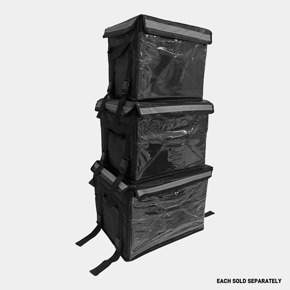 S/M/L Insulated Food Delivery Box, Easy-to-Clean Inner Liner, with Fixing Buckles, Foldable Design for Space-Save