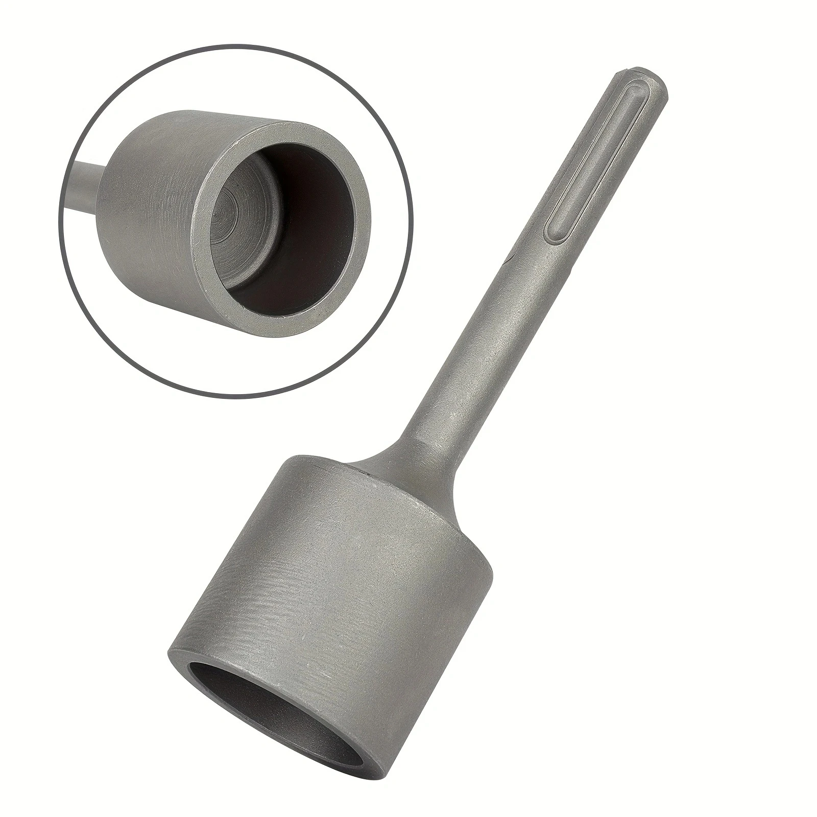 

HeadSiamese Piling Hammer ,SDS Max Shank T Post Driver Attachment for Driving T Posts with Rotary Hamer Drill,2 Inch Diameter