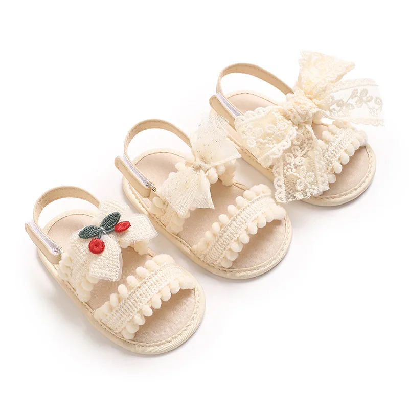 Summer Baby Walking Shoe 2026 New Butterfly Bow Child Soft Shoe Casual Fashion Anti Slip Comforta Walking Shoe Young Children