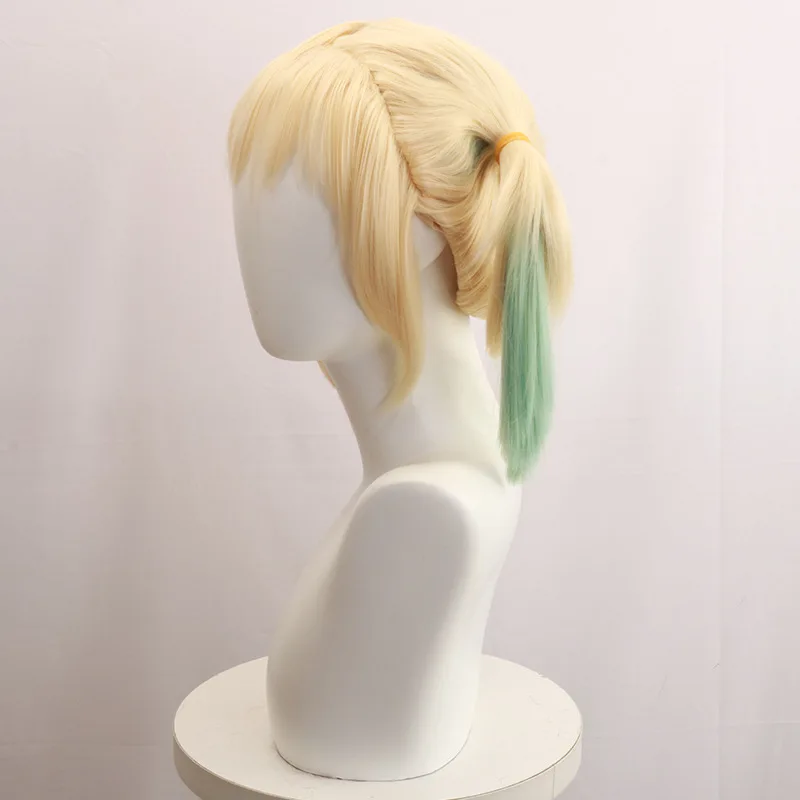 Peruca cosplay de rabo de cavalo curto tingível do Esquadrão Suicida Raptor de Harley Quinn