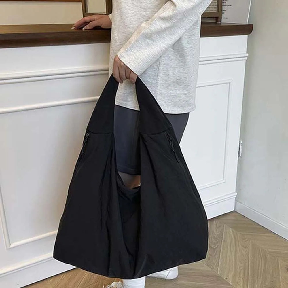 

Повседневная нейлоновая сумка на плечо с несколькими карманами, универсальная дорожная сумка в японском стиле, однотонная мягкая сумка для хранения покупок