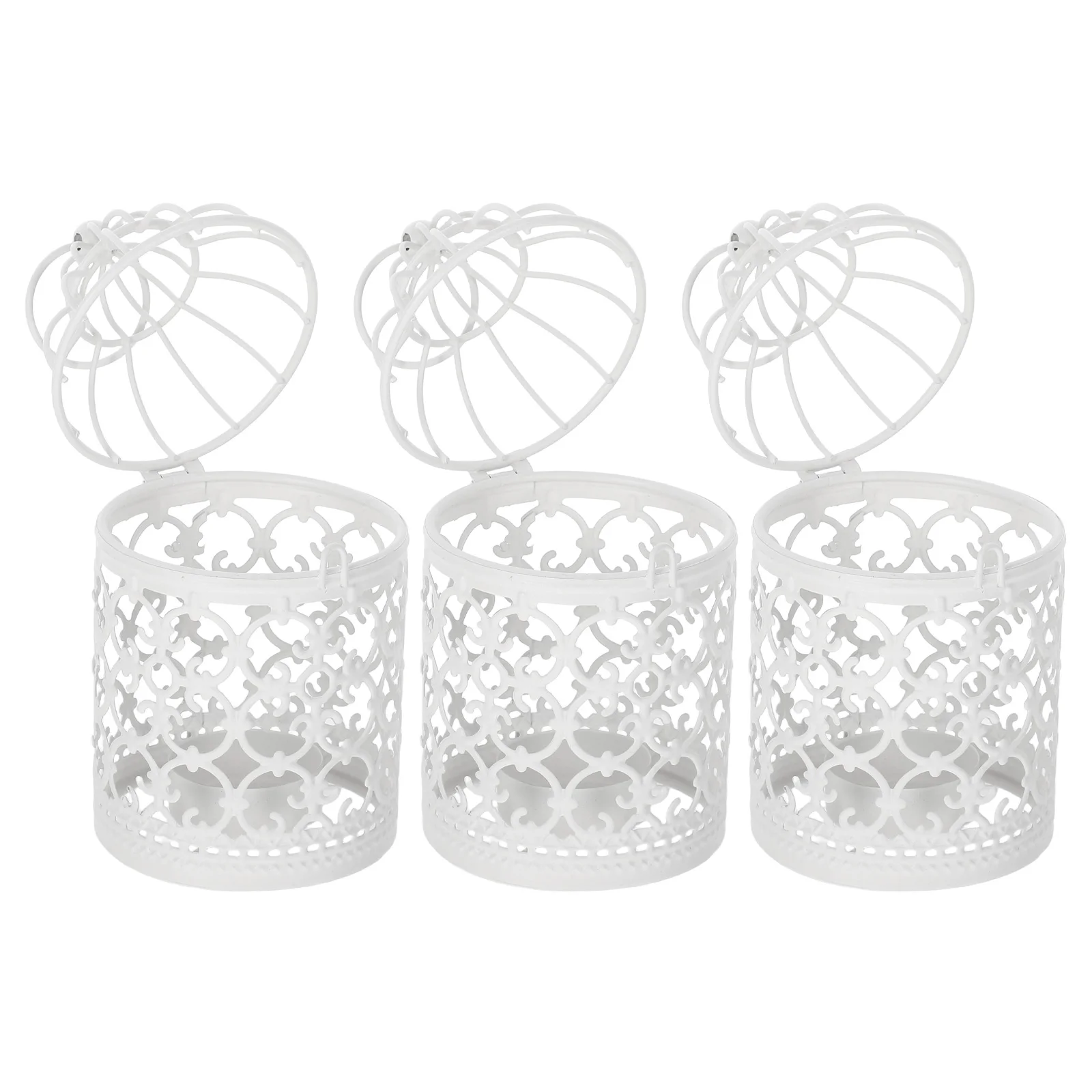

3Pcs Birdcage Candleholder Premium Iron Material Fine Craftsmanship Home Decor Unique Gift for Special Occasions