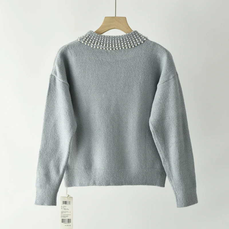 لينة طويلة Sve محبوك سترة المرأة الخريف الشتاء فضفاضة الدافئة تصميم العلوي قاعدة irt الحلو Sle جولة Ne سترة