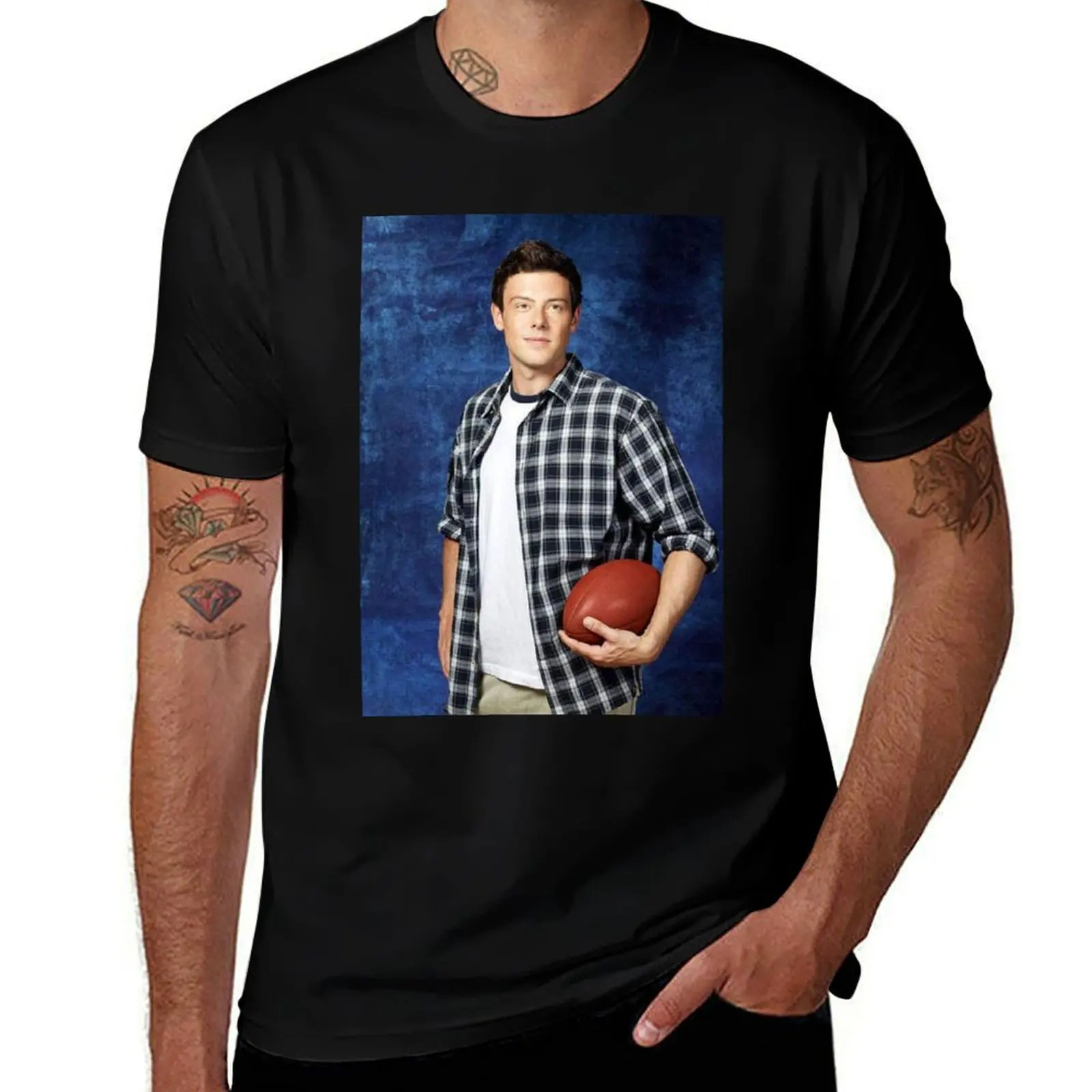 

Smalls for Hudson Glee T-Shirt man t Tv anime Finn shirts man shirts for Series Monteith Cory cotton T-Shirt 079-025 t
