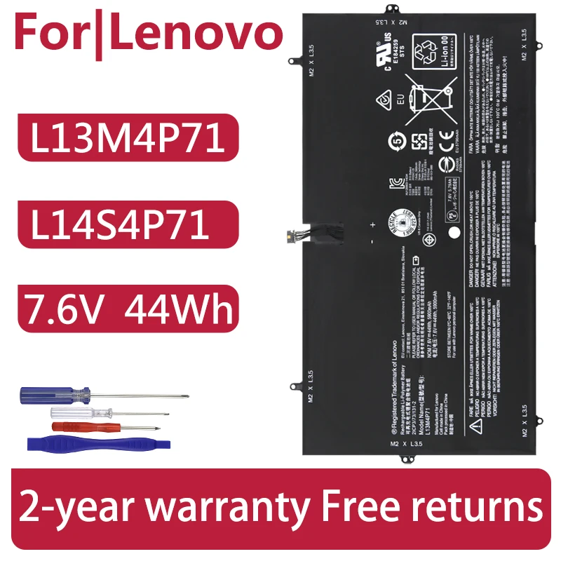 For Lenovo Laptop battery Yoga 3 Pro 1370 Pro-1370-80HE Pro-5Y71 Pro-I5Y51 Pro-I5Y70 Pro-I5Y71 L13M4P71 L14S4P71