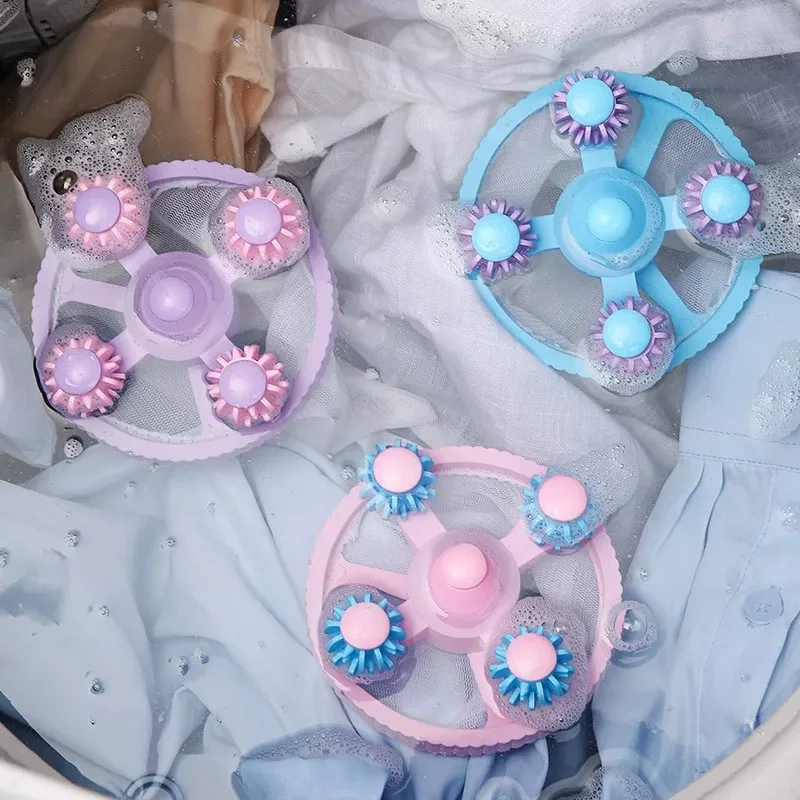 Washing Machine Filter Bag Reusable Net Laundry Ball Floating Lint Hair Catcher Pet Hair Remove Dirt Collection Dedusting Roller